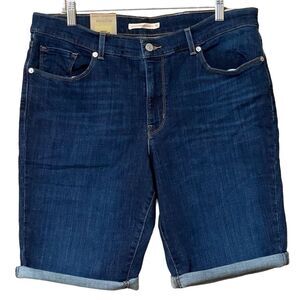 Levi’s Shorts Women’s 32 Blue Classic Bermuda Casual Minimal Summer Jorts NWT